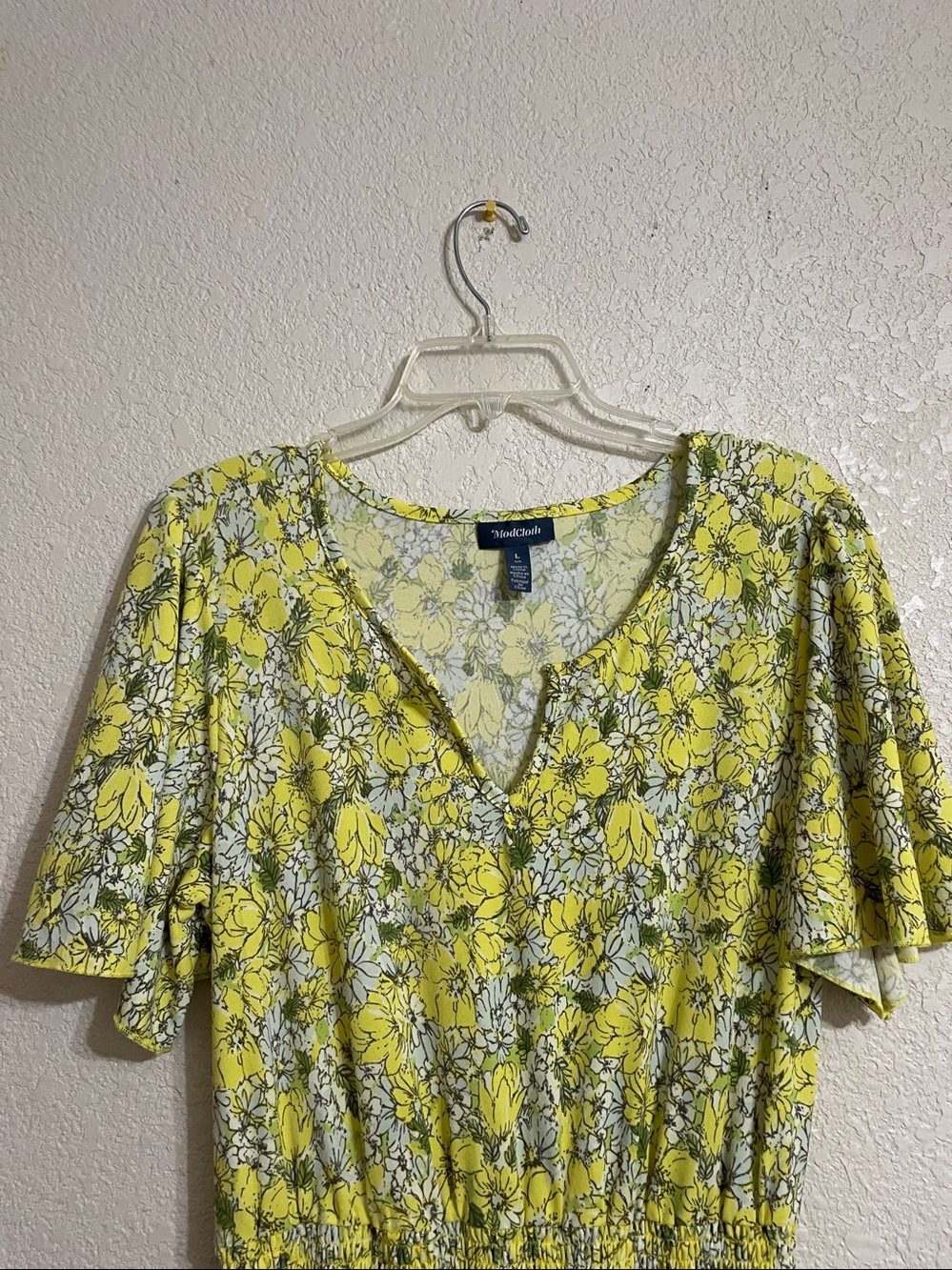 AModCloth Summer Yellow Floral Midi Dress - Picture 2 of 6